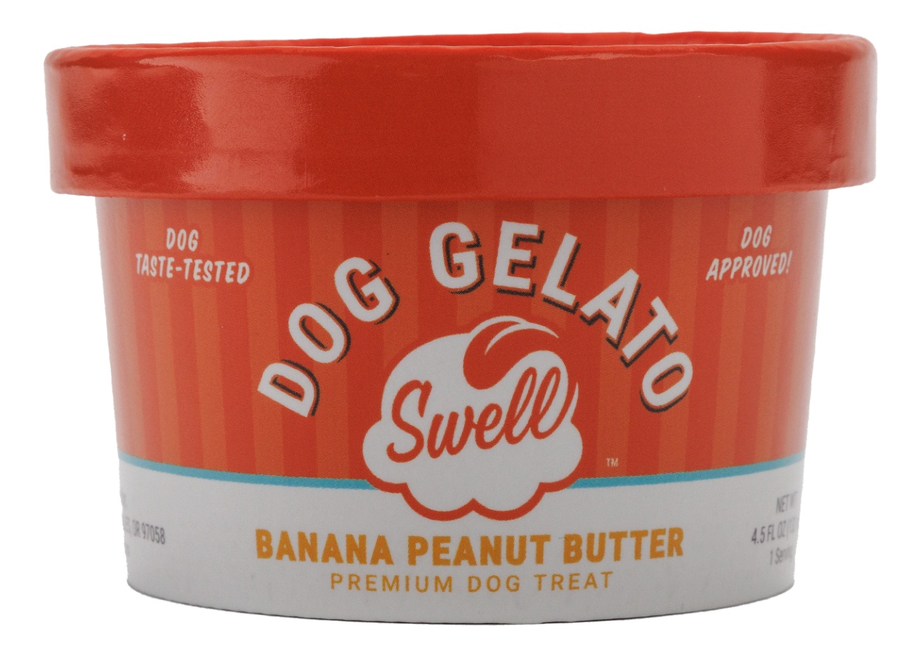 Swell-Banana Peanut Butter Frozen Gelato Treat for Dogs