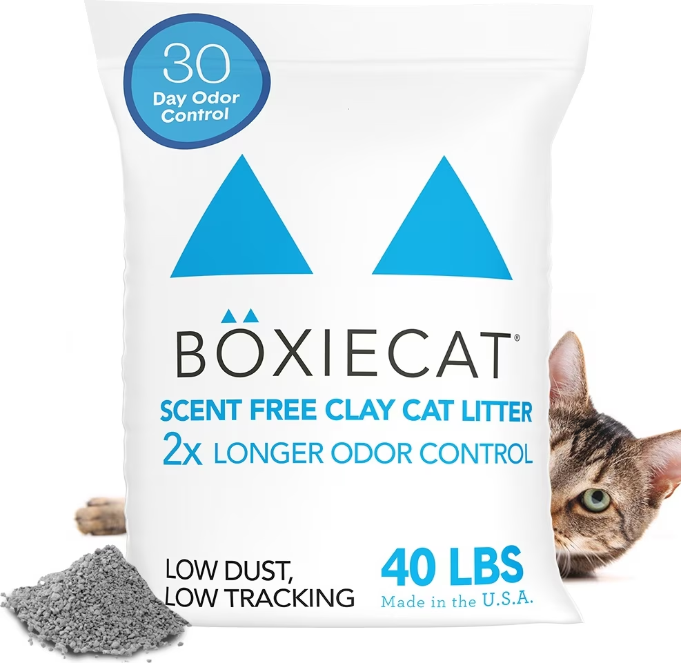 Boxiecat-Scent-free Premium Clumping Clay Cat Litter