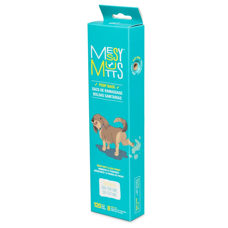 Messy Mutts-Advanced BioRecycle Unscented Poop Bags Refill Rolls
