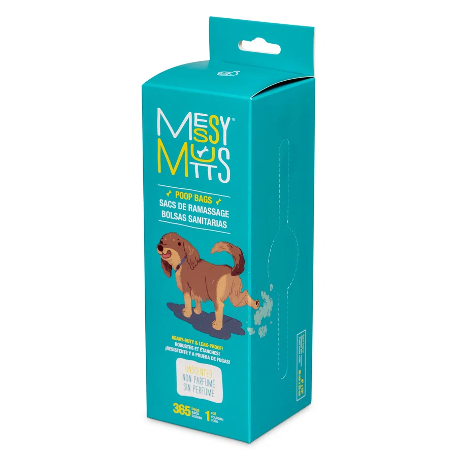 Messy Mutts-Advanced BioRecycle Unscented Poop Bags Bulk Roll