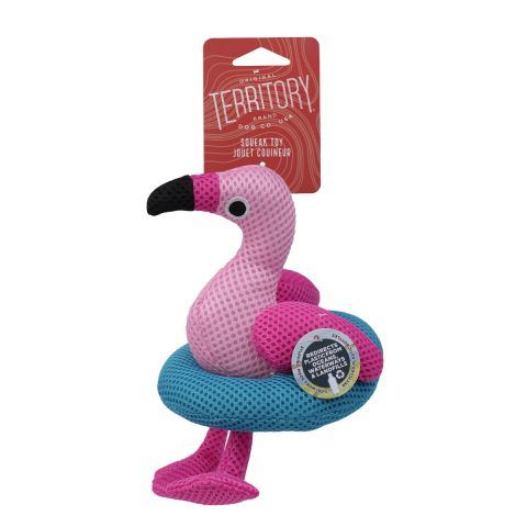 Territory-Floating Flamingo Toy for Dogs