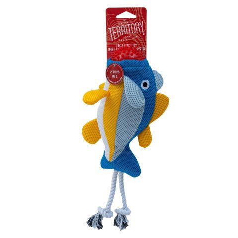 Territory-Floating Fish 2-in-1 Toy for Dogs