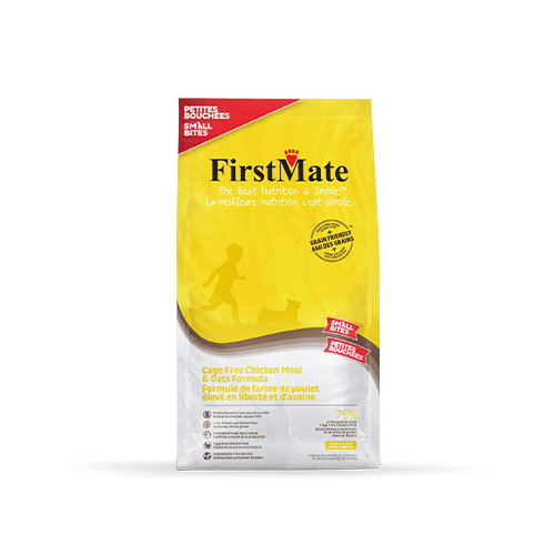 FirstMate-Grain Friendly Cage Free Chicken Meal & Oats Formula Small Bites Dry Dog Food
