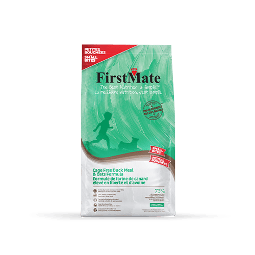 FirstMate-Grain Friendly Cage Free Duck Meal & Oats Formula Small Bites Dry Dog Food
