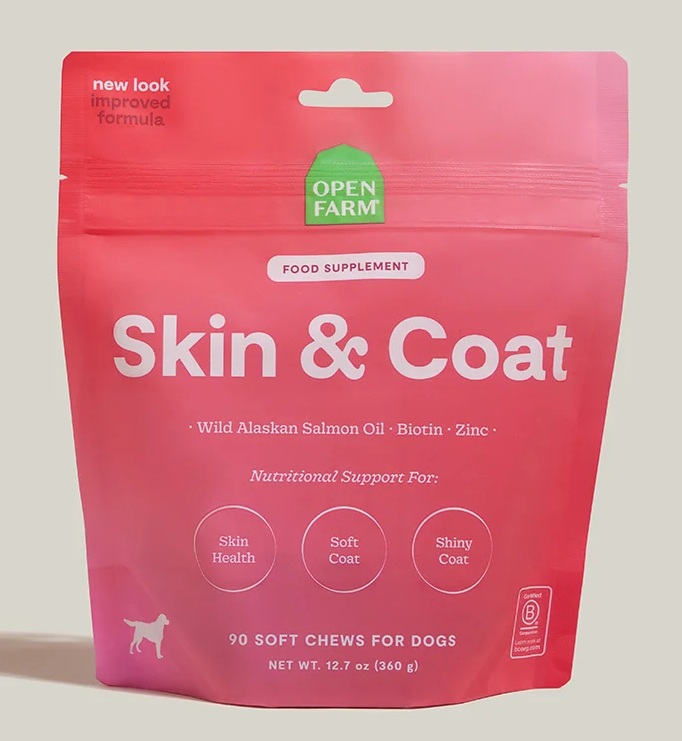 Open Farm-Skin & Coat Supplement Chews for Dogs