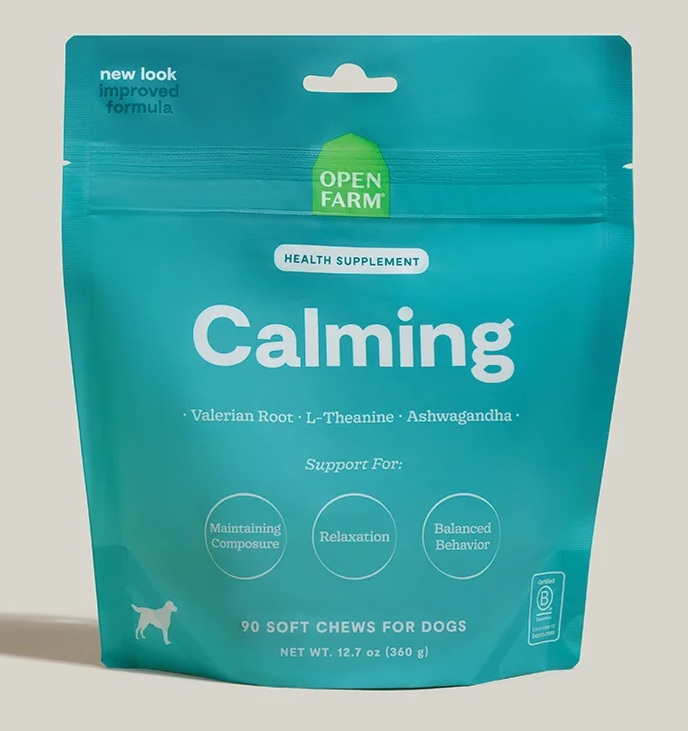 Open Farm-Calming Supplement Chews for Dogs