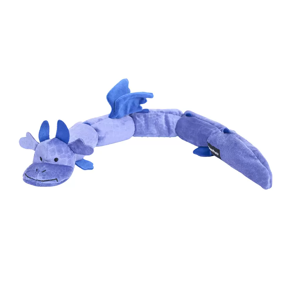 Zippy Paws-Zippy Dragonz Plush Dog Toy in Blue