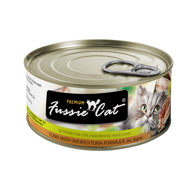 Fussie Cat-Premium Grain Free Tuna with Smoked Tuna in Aspic Canned Cat Food