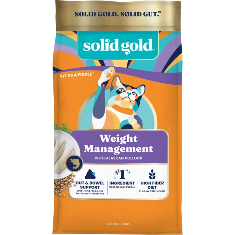 Solid Gold-Fit as a Fiddle Grain Free Adult Alaskan Pollock Recipe Dry Cat Food