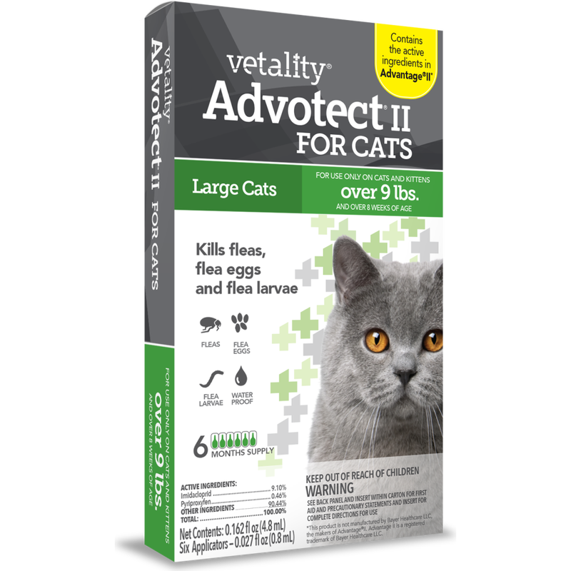 Vetality-Advotect II Monthly Topical Flea and Tick Treatment for Large Cats