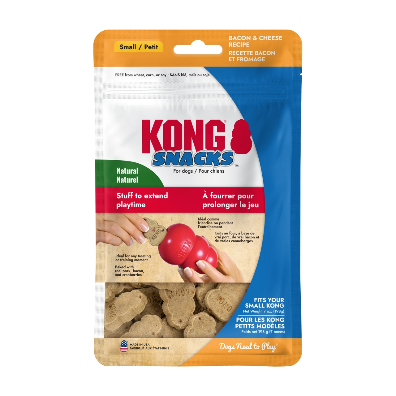 KONG-Snacks Bacon & Cheddar Dog Treats