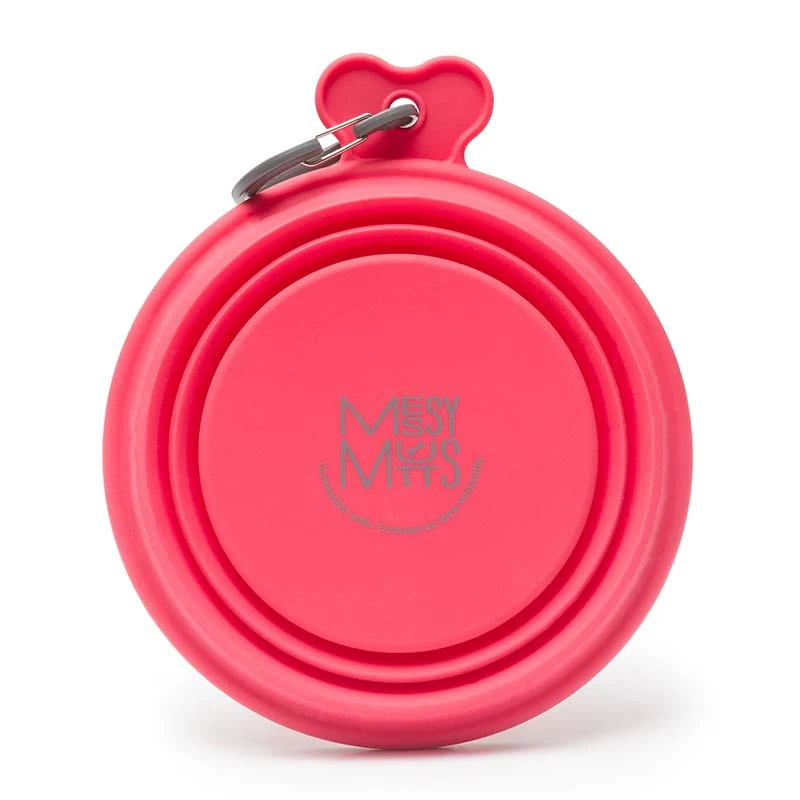 Messy Mutts-Silicone Collapsible Bowl in Watermelon