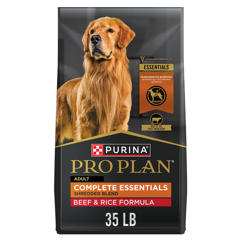 Purina Pro Plan-Adult Shredded Blend Beef & Rice Formula Dry Dog Food