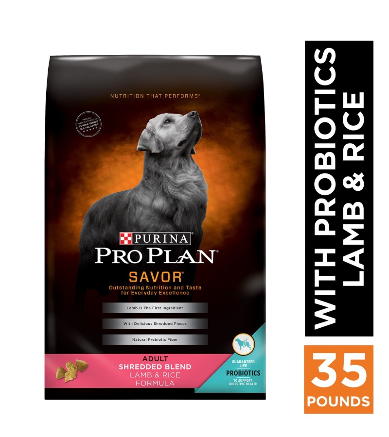 Purina Pro Plan-Adult Shredded Blend Lamb & Rice Dry Dog Food