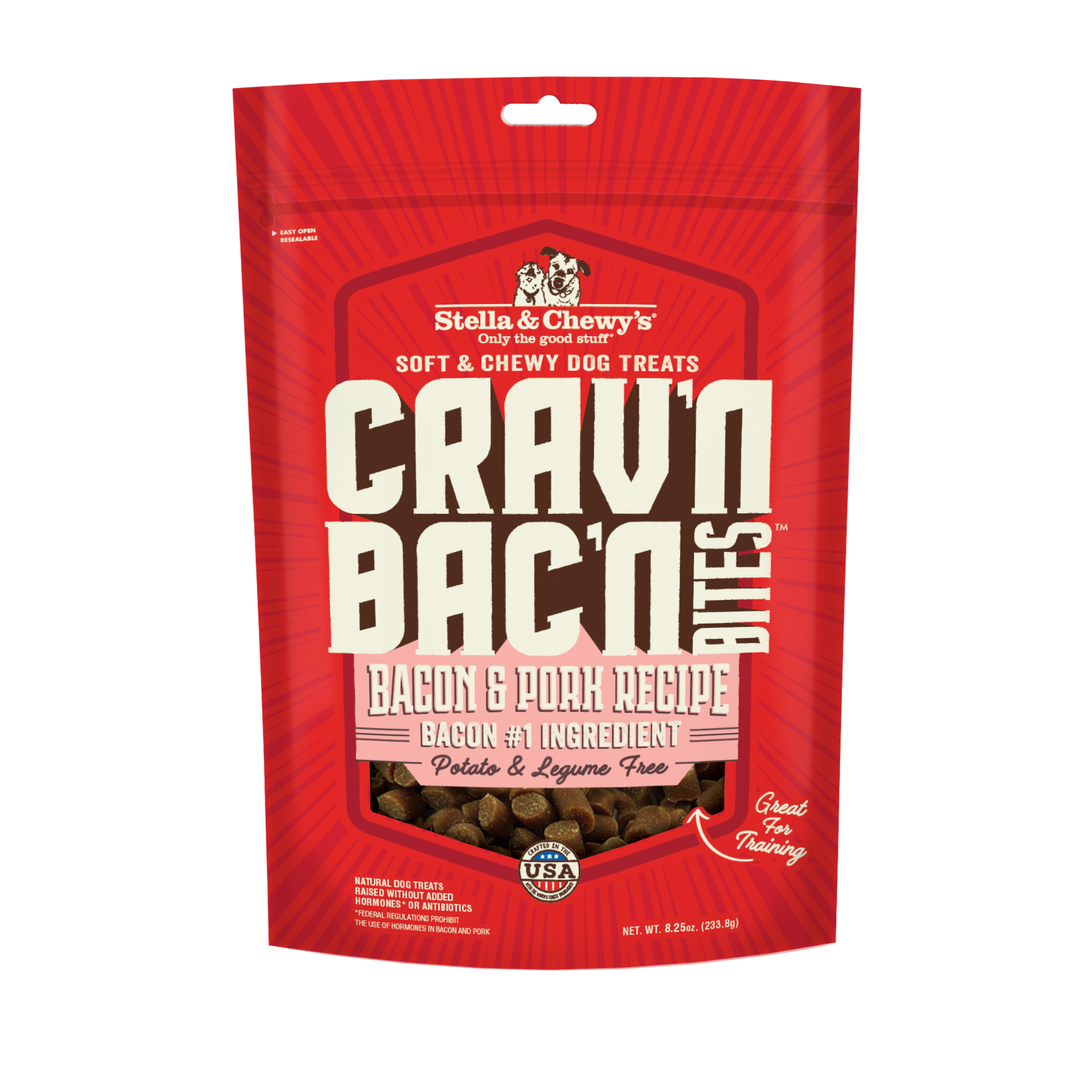 Stella & Chewy's-Crav'n Bac'n Bites Bacon & Pork Recipe Dog Treats