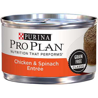 Purina Pro Plan-Chicken & Spinach Entrée Grain Free Classic Canned Cat Food
