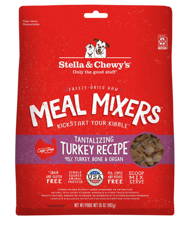 Stella & Chewy's-Freeze Dried Raw Tantalizing Turkey Meal Mixers Grain Free Dog Food Topper
