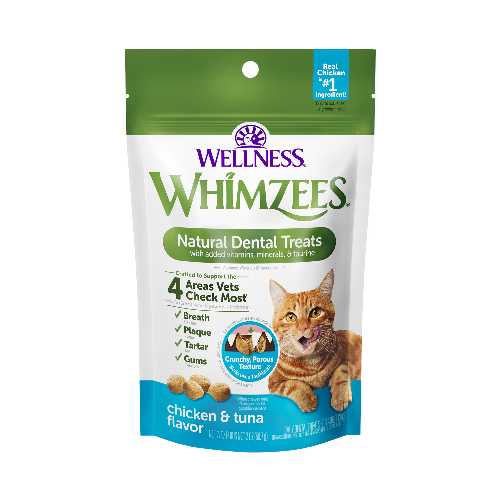 WHIMZEES-Chicken and Tuna Cat Dental Treats