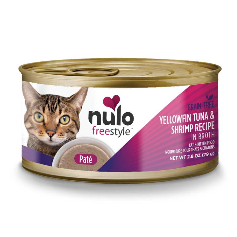 Nulo-Freestyle Cat & Kitten Yellowfin Tuna & Shrimp Pate Recipe Wet Cat Food