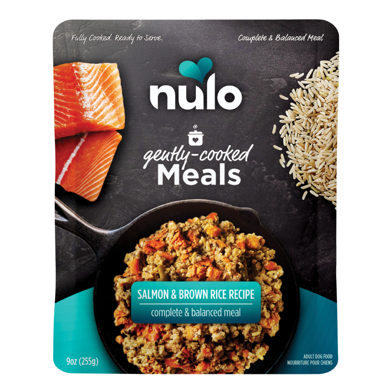 Nulo-Gently-Cooked Meals Salmon & Brown Rice Recipe Wet Dog Food Pouch