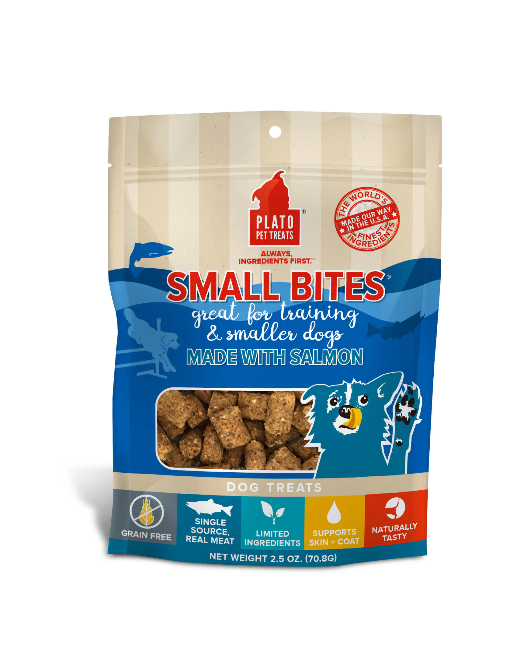 Plato-Grain Free Slow Roasted Salmon Dog Treats