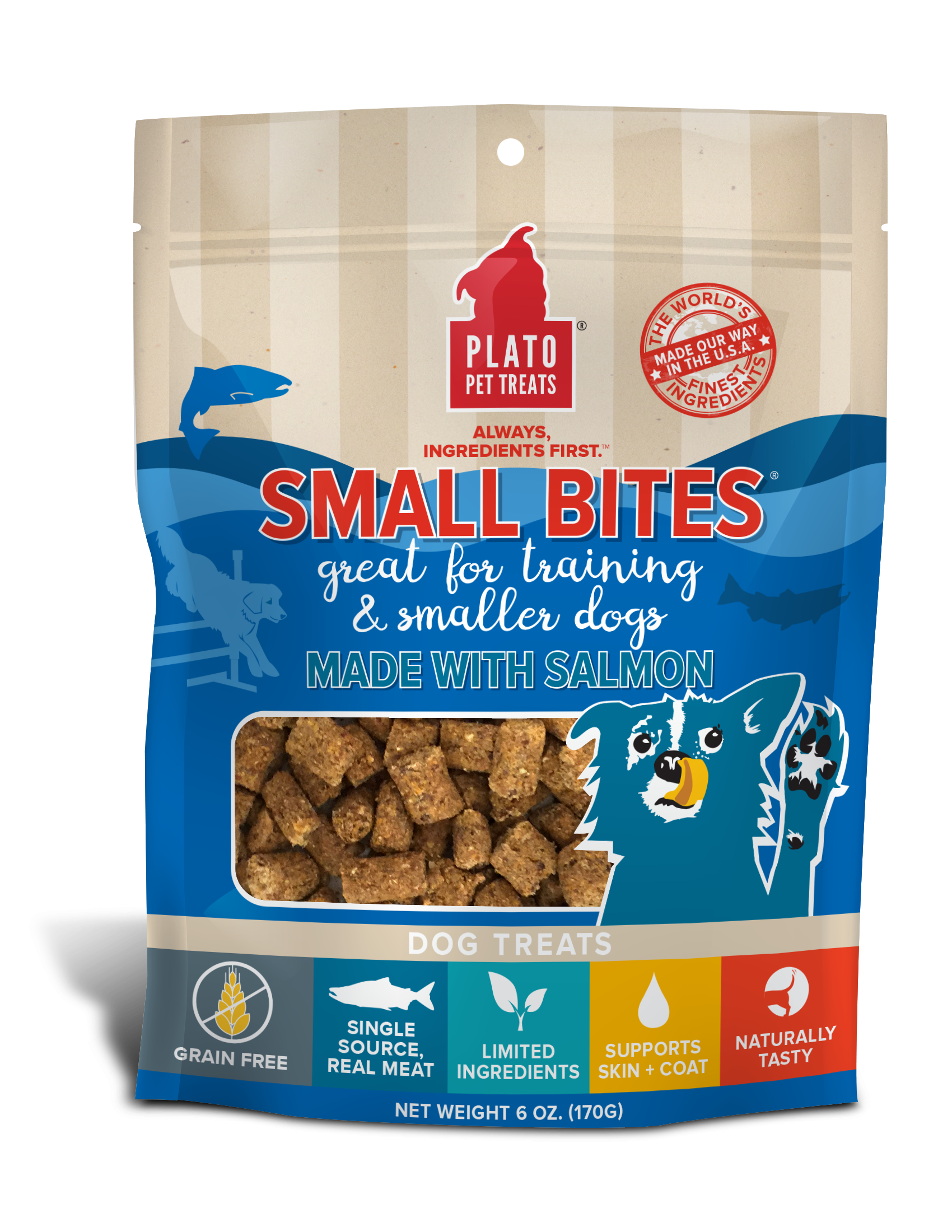 Plato-Grain Free Slow Roasted Salmon Dog Treats