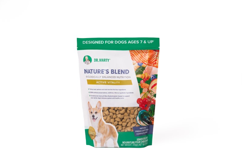 Dr. Marty-Nature’s Blend Active Vitality Freeze Dried Raw Senior Dog Food