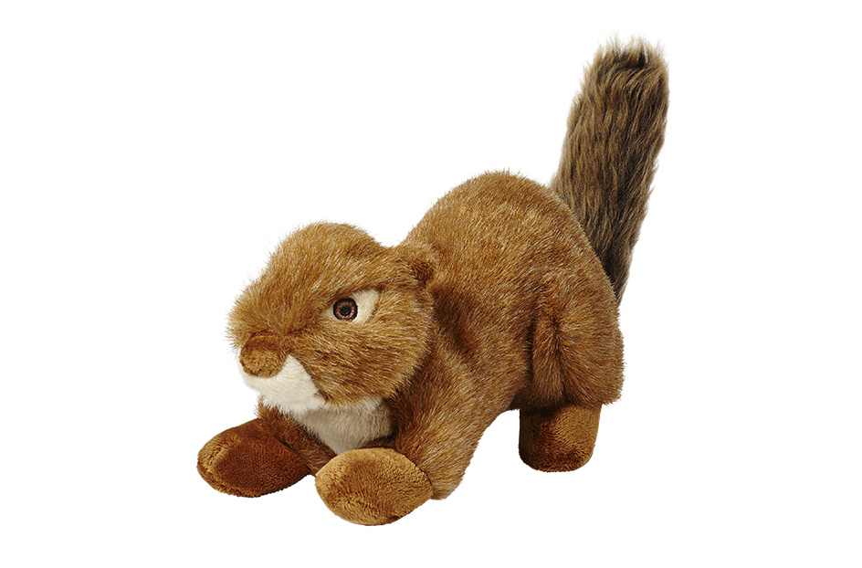 Fluff & Tuff-Red Squirrel Plush Dog Toy