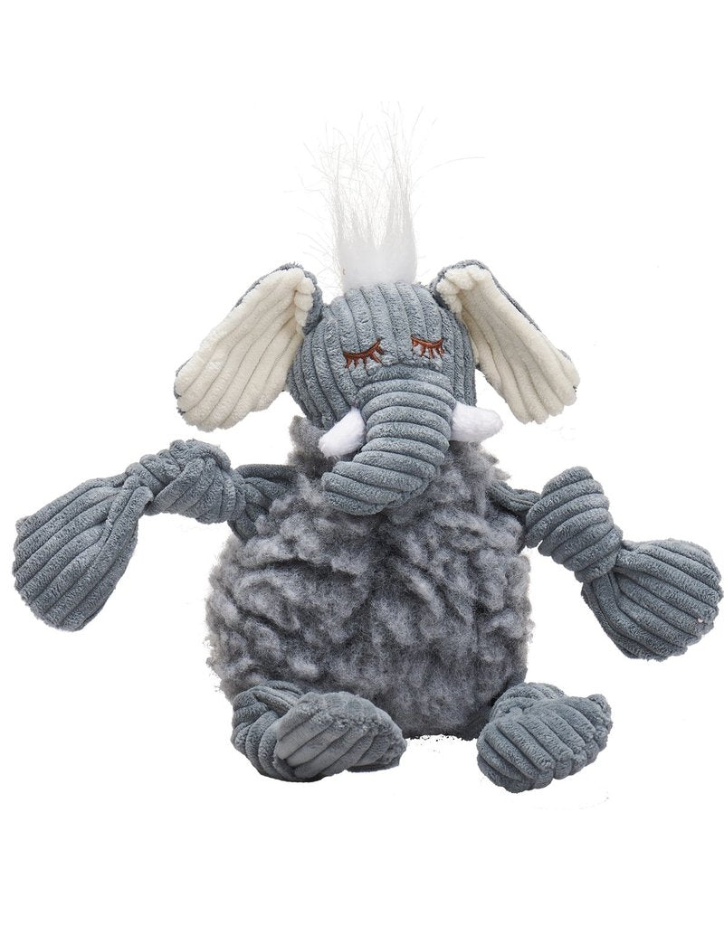 HuggleHounds-Hugglefleece Flufferknottie Elephant Dog Toy