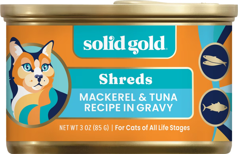 Solid Gold-Five Oceans Grain Free Mackerel & Tuna in Gravy Recipe Canned Cat Food
