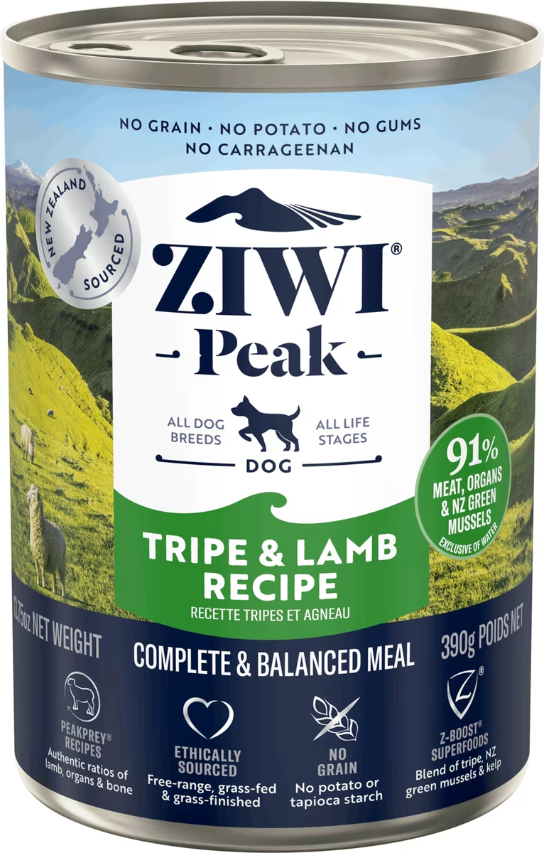 Ziwi Peak-Grain Free Tripe & Lamb Recipe Canned Dog Food