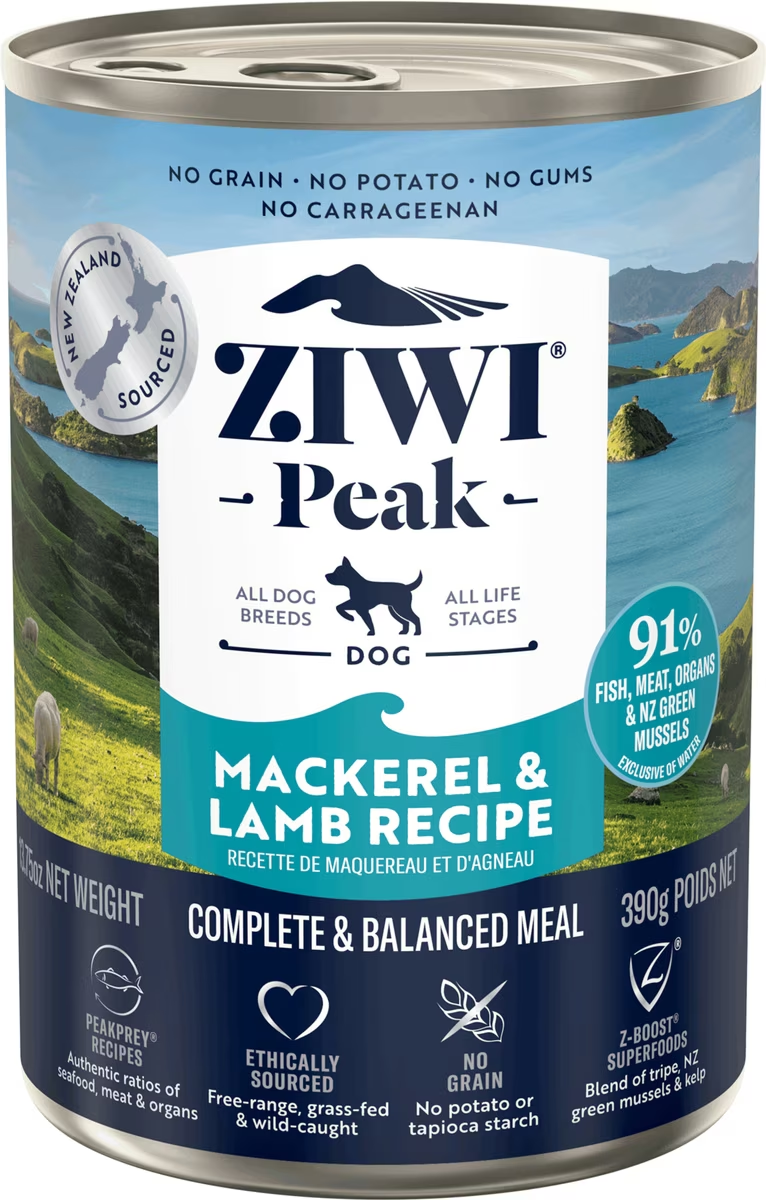 Ziwi Peak-Grain Free Mackerel & Lamb Recipe Canned Dog Food