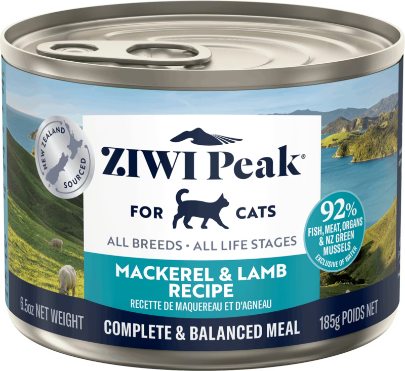 Ziwi Peak-Grain Free Mackerel & Lamb Recipe Canned Cat Food