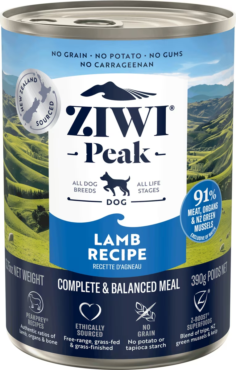 Ziwi Peak-Grain Free Lamb Recipe Canned Dog Food