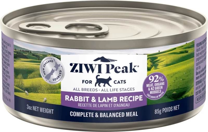 Ziwi Peak-Grain Free Rabbit & Lamb Recipe Canned Cat Food