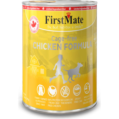 FirstMate Grain-Free Canned Dog Food, Chicken, 12.2-oz-