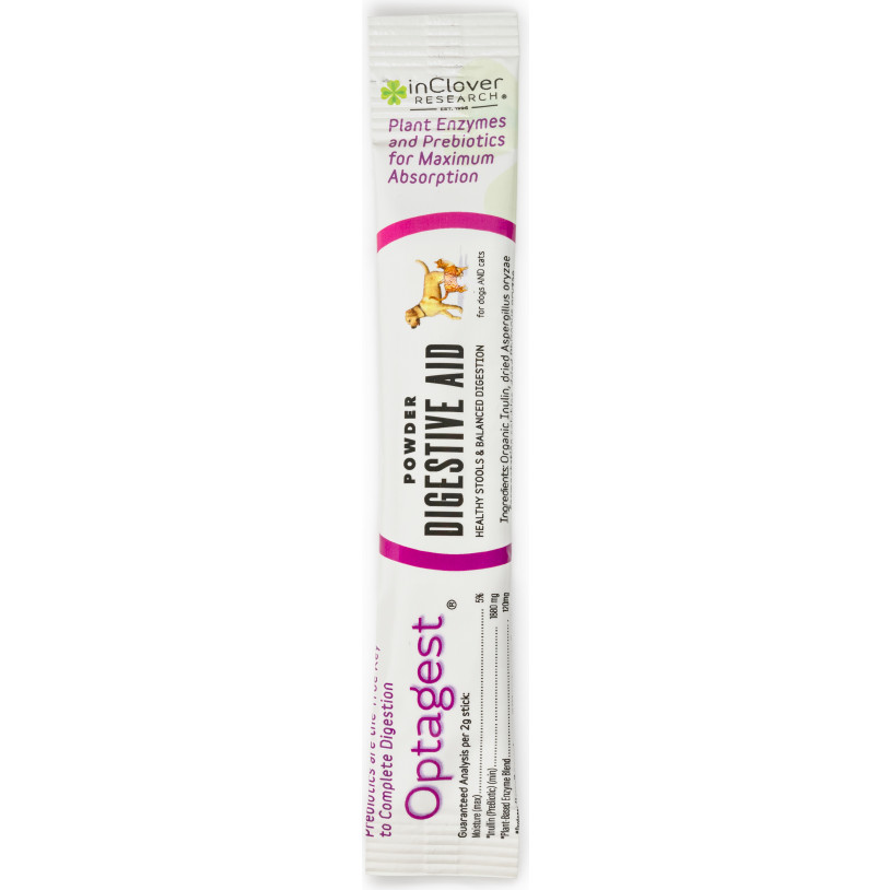 InClover Optagest Digestive Aid Powder Dog & Cat Supplement, Travel Sticks, 1-count-