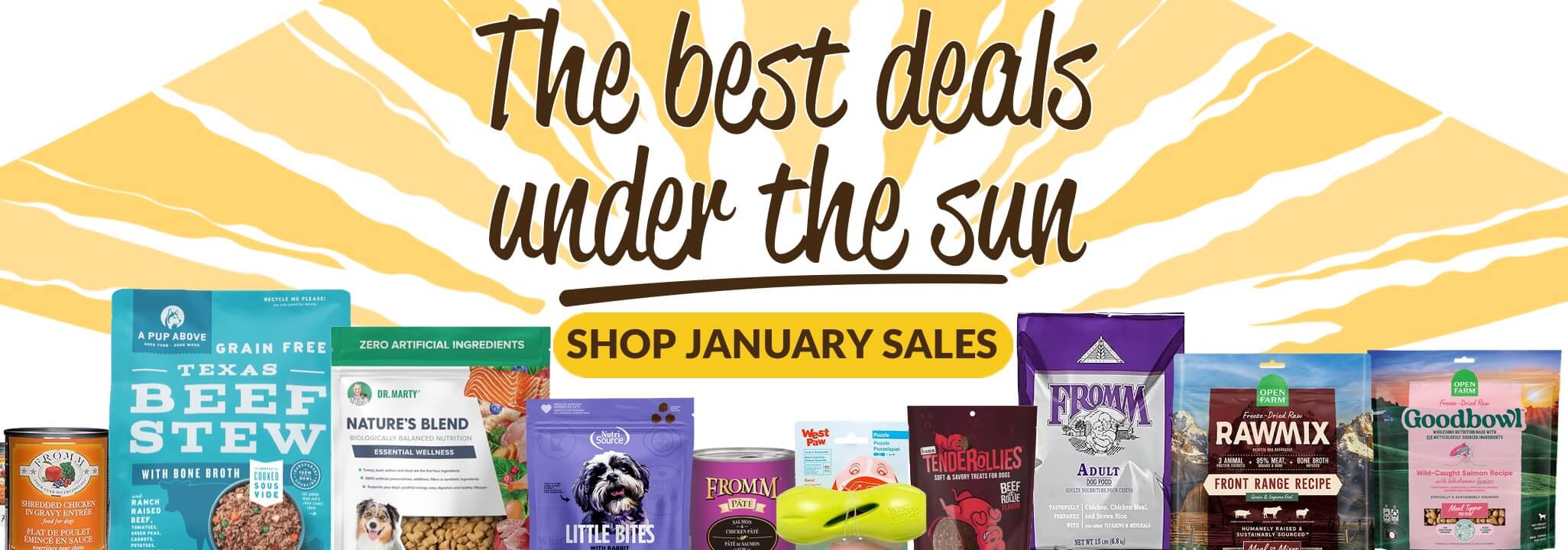 The best deals under the sun Shop January Sales