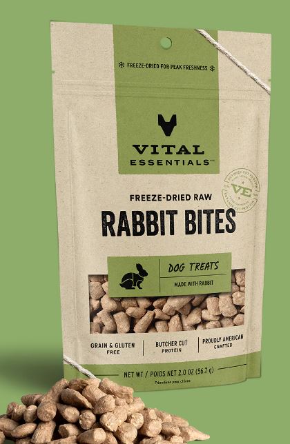 Vital Essentials Freeze-Dried Treats-Rabbit Bites