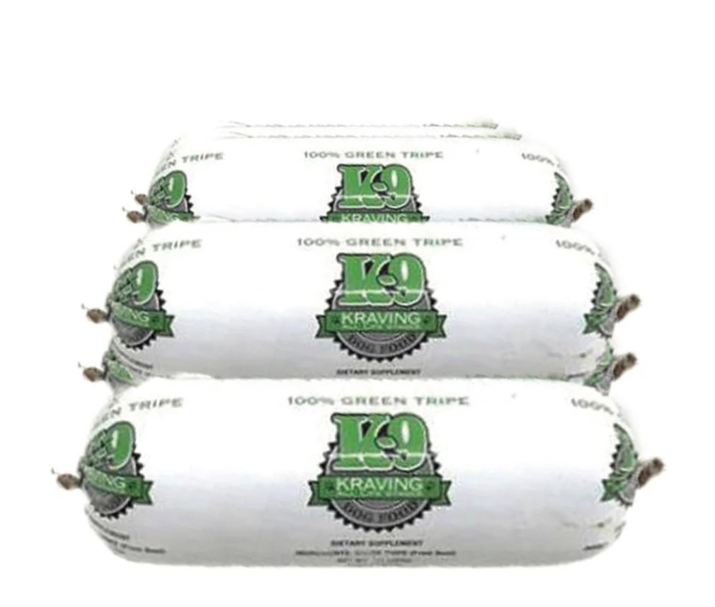 K-9 Kraving Frozen Chub, 1 lb, Beef Tripe