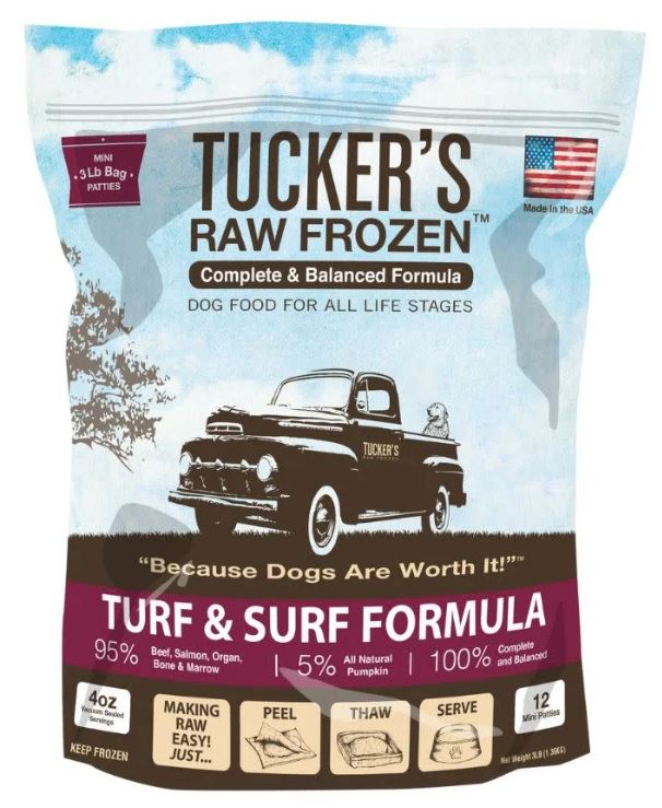 Tucker's Frozen Raw, 3lb, Surf & Turf