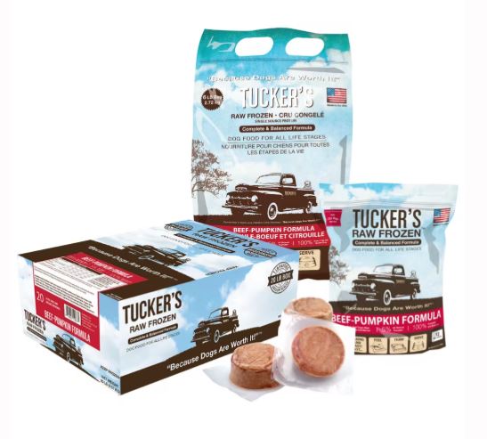 Tucker's Frozen Raw, 20lb, Beef & Pumpkin