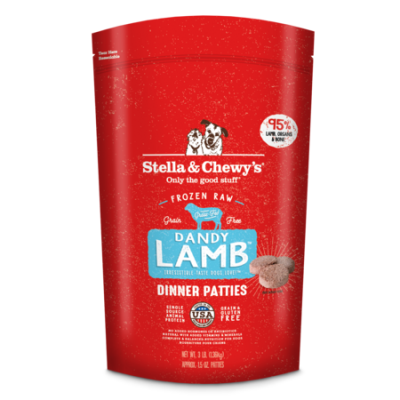 Stella & Chewy's Frozen Raw Patties for Dogs, Lamb