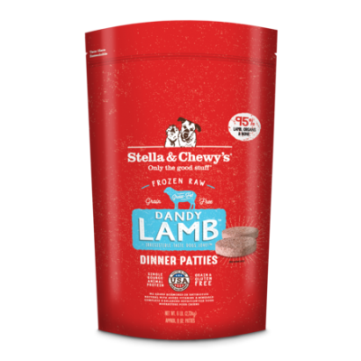 Stella & Chewy's Frozen Raw Patties for Dogs, Lamb