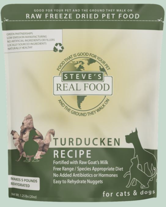 Steve's Freeze-Dried Raw Nuggets for Dogs & Cats, 1.25lb