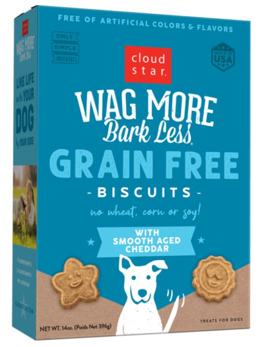 Wag More Oven-Baked, Grain-Free Biscuits-Smooth Aged Cheddar