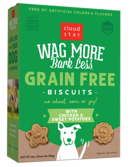 Wag More Oven-Baked, Grain-Free Biscuits-Chicken & Sweet Potatoes