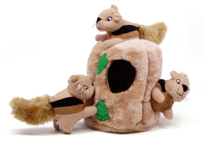 Outward Hound Burrow Toy-Hide A Squirrel