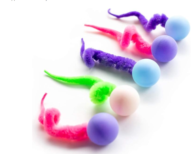 Dezi & Roo's Cat Toys Wiggly Balls Pong (Large)