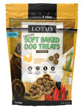 Lotus Grain-Free Soft Baked Dog Treats 10oz, Chicken